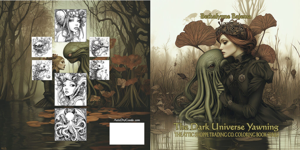 The Dark Universe Yawning: The Attic Shoppe Trading Co. Coloring Book Series
